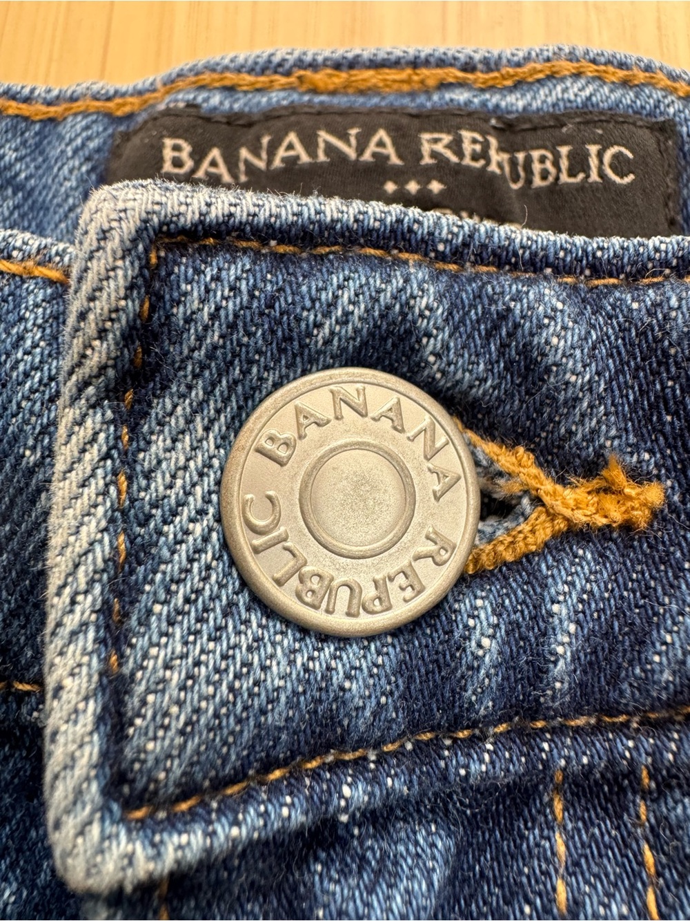 Banana Republic Dark Blue Denim Shorts - Picture 3 of 6